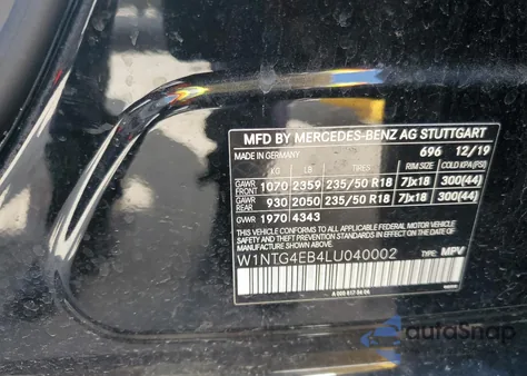 2020 Mercedes-Benz Gla 250 z USA, uszkodzony, nr VIN W1NTG4EB4LU040002